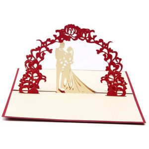 3D Pop Up Wenskaart Handgemaakte Verjaardag Valentijn Bruiloft Uitnodiging Verschillende