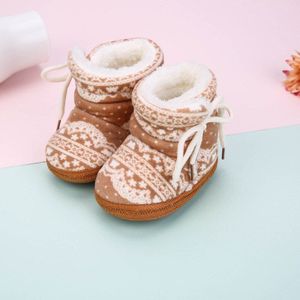 Winter Warm Baby Snowboots Plus Fluwelen Peuter Laarzen Baby Schoenen Pasgeboren Zachte Zool antislip Crib Schoenen y13