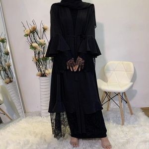 Eid Mubarek Kaftan Abaya Dubai Kimono Vest Hijab Moslim Jurk Islam Kleding Abaya Voor Vrouwen Caftan Marocain Gewaad Femme