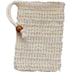 Linnen Zeep Bag Douche Peeling Spons Pouch Blister Mesh Zeep Saver Houder Trekkoord Zak Schuimende Netto Huid Clean Tool