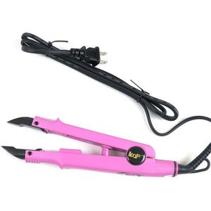 1 PC Roze Kleur Loof Warmte Fusion Connector Verstelbare Temperatuur Flat U Tip Hair Extension Iron Keratine Bonding Gereedschap