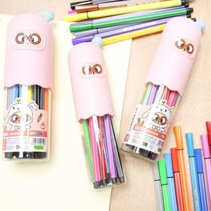 12 \ 18 \ 24 \ 36 kleuren/doos Snoep kleur markeerstift set fluo markers Briefpapier kantoor School levert Caneta fluorescente YGB08