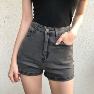 Blauw Krimpen Shorts Voor Vrouwen Hoge Taille Vrouwen Zwarte Korte Jeans Feminino Denim Korte Mujer Zomer