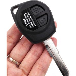 Hkcysea 2 Knop Vervangende Afstandsbediening Auto Sleutel Shell Fob Geval Met Rubber Pad Voor Suzuki Jimny Vitara Swift Ignis Alto