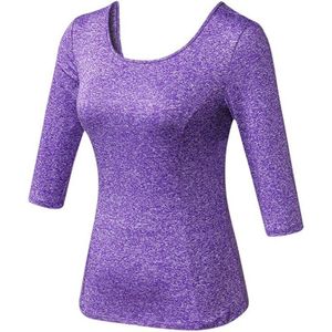 Yoga Lange Mouwen Womens Backless Sport T-shirt Effen Lumbale Mesh Crop Tops Workout Gym Fitness Active Wear