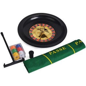 10 Inch Roulette Spel Set Casino Roulette Met Tafelkleed Poker Chips Voor Bar Ktv Party Borad Game