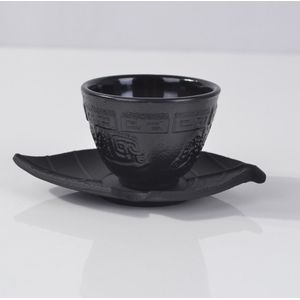 Echt Japanse Gietijzeren Theekopjes Met Pad Set Thee Cup Cups Pads Drinkware 70 ml Handgemaakte Kung Fu Koffie Gereedschap top