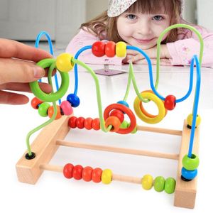 Kinderen Houten Vroeg Onderwijs Speelgoed Cirkel Beginner Baby Kralen Doolhof Puzzel Cognitieve Speelgoed Kerstcadeau