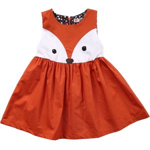 1-5Y Casual Baby Meisjes Peuter Kids Vos Jurk Mouwloze Formele Party Wedding Tutu Jurken