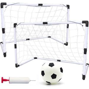 2 Sets Afneembare Diy Draagbare Kinderen Sport Voetbal Doelen Praktijk Scrimmage Game Voetbal Gate Diy Wit Met Voetbal En