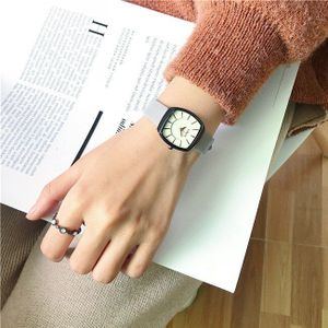 Eenvoudige vintage lederen vrouwen horloges vierkante vrouwelijke mode horloges casual elegante dames quartz horloge