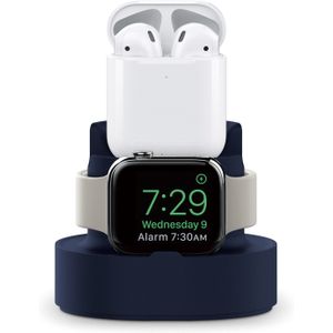 Siliconen Charge Stand Houder Station Dock Voor Apple Horloge Serie 1 2 3 4 Charger Kabel Voor Iwatch 42Mm 38Mm Siliconen Dock Houder