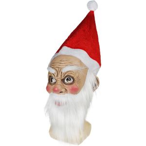 Eraspooky Realistische Huid Mrs Claus Kerstman Cosplay Masker Kerst Oma Volledige Gezicht Latex Hoofddeksels Adult Jaar Outfit