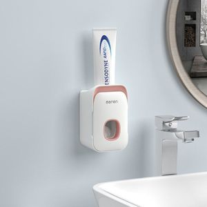 Nuttig Automatische Tandpasta Dispenser Wall Mount Tandenborstelhouder Lui Tandpasta Knijper Voor Wc Thuis Badkamer Accessoires