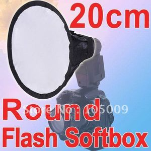 8 ""20 cm Ronde Mini Speedlite Flash Softbox Diffuser voor Canon nikon sony pentax Nissin Metz