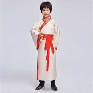 Baby Jongens Chinese Nationale Foto Studio Kostuum Oude Geleerde Robe Gown Bloemen Cosplay Kleding Kinderen Prestaties Kleding
