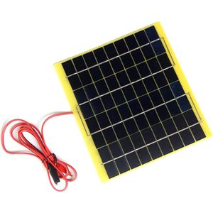 5W 18V Polykristallijne Zonnecel Zonnepaneel Solar Systeem Voor 12V Auto Batterij Elektronische Apparaat Lichten