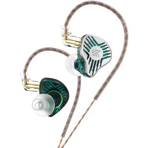 Kz Eds Dynamische Oortelefoon Hifi Dj Monitor In Ear Oordopjes Oordopjes Sport Noise Cancelling Metal Headset Kz Zex Zsn edx Pro