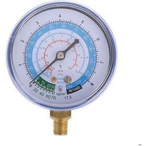Airconditioner R404 R134A R22 Koelmiddel Lage Manometer Psi Kpa Blauw Klimaanlage Werkzeuge