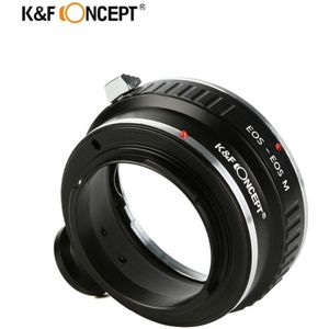 K & F Concept Lens Mount Adapter Met Statief Voor Canon Eos Ef EF-S Lens Canon EOS-M Mirrorless Camera m1 M2 M3 Camera Body