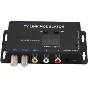 TM70 Plastic Receiver Mini Infrared Return Converter Electronic AV To RF Adjustable UHF TV Link Modulator Home