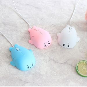 Cute cartoon wired mini mouse girl office home computer laptop mouse