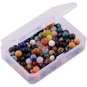 8Mm Natuursteen Ronde Kralen Gemengde Kleur Box Set Losse Kralen Voor Diy Sieraden Maken Ketting Armband Accessoires