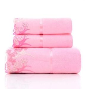 3 Stuk Katoenen Handdoek Sets Geometrische Geborduurde Handdoek Badhanddoeken Zachte Luxe Handdoek Super Thuis Textiel