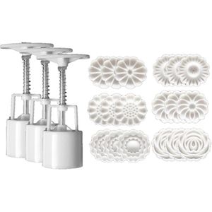 3 Set Cake Dessert Mold Set Met 6 Stuks Postzegels, Diy Maan Cakevorm, kerst Taart Decoratie Pers Voor Bad Bommen