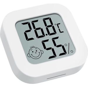 Indoor Thermohygrometer Digitale Celsius/Fahrenheit Thermohygrometer Mini Thermometer Met Emotionele Temperatuur En Vochtigheid
