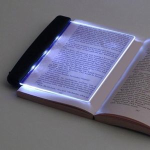 Plaat Lamp Creatieve Led Leeslamp Boek Licht Oog Beschermen Batterij Nachtlampje School Leeslamp Briefpapier Voor Student