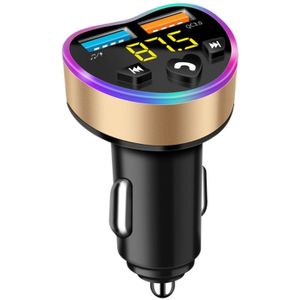 Bluetooth-Compatibel 5.0 Fm Modulator Handenvrij Mp3 Speler Dual Usb Charger QC3.0 Snelle Opladen Ondersteuning Flash Muziek