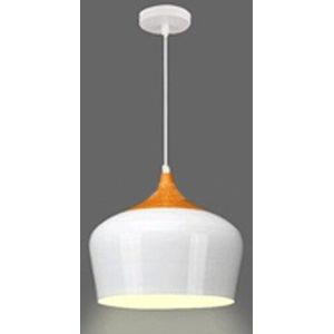 Moderne Lampen Hanglampen Hout En Aluminium Lamp Diameter 30 Cm Restaurant Bar Koffie Eetkamer Led Opknoping Lichtpunt