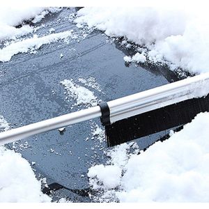 Car Care Intrekbare Telescopische Sneeuw Borstel Ijskrabber Voor Winter Auto Voertuig Voorruit Met Stijve Borstel Sneeuwschuiver