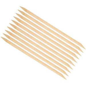 Hout Sticks Voor Cuticle Pusher Cuticle Verwijder Tool Vorken Voor Nagels Manicure Gereedschap Wegwerp Double-Ended Oogschaduw Borstel