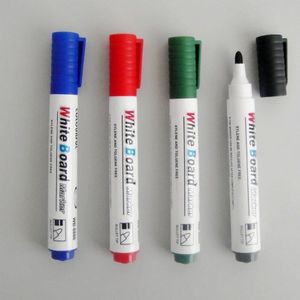 10 Stks/partij 4 Kleuren Grote Capaciteit Uitwisbare Whiteboard Marker Pen Milieuvriendelijk Marker Kantoor Schoolbenodigdheden