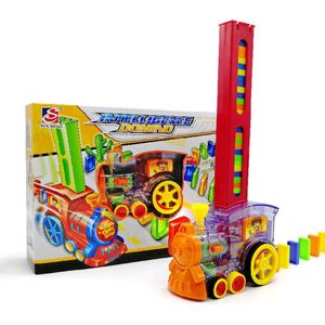 Domino Rally Elektronische Trein Model Kleurrijke Speelgoed Set Meisje Jongen Kinderen Kids AN88