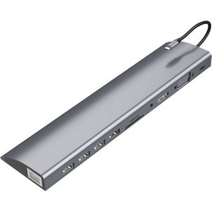 11 In 1 Type C Hub Usb C3.0 Multifunctionele Hub Type-C Docking Station Hdmi Hd Vga hub