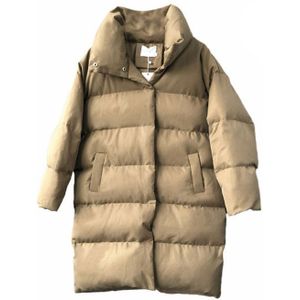 Crriflz Donsjack Vrouwen Winter Bovenkleding Jassen Vrouwelijke Lange Ongedwongen Warme Beneden Puffer Jas Parka Branded