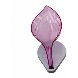 1 Pc Zeepkist Bladvorm Decoratieve Houder Zuignap Afvoer Organizer Opslag Verticale Handgemaakte Zeep Lade Badkamer Gadgets