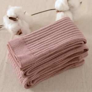 Peuter Baby Gebreide Katoenen Panty Kinderen Snoep Kleuren Geribbelde Gehaakte Panty Warme Zachte Kousen Herfst Winter Lange Sokken Leggings