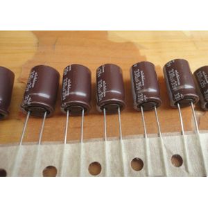 50 Stuks Nichicon Pw 35V330UF 10X16 Mm Elektrolytische Condensator 35V 330 Uf Hoge Frequentie Lange Levensduur pw 330 Uf/35 V