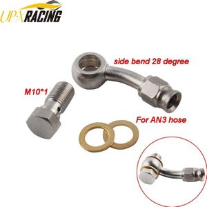 Auto Motorfiets Motor Hydraulische Ptfe Remslang Rvs Swivel Banjo Fitting Turbo Olie Line Montage AN3 Slang