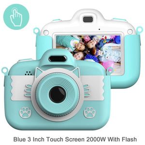 Touch Screen Kids Camera 3 Inch Kinderen Digitale Camera Ips Scherm Voor Kids Jongen Verjaardag Meisje Hd Video Camcorder Camera speelgoed
