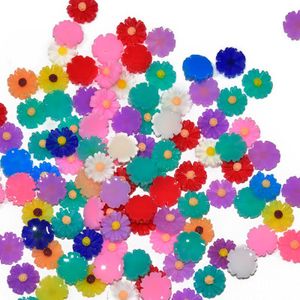100 Stks/pak 6 Mm Hars Bloem Roos/Kleine Madeliefjes Nail Art Decor Plaksteen Hars Bloem Diy Manicure Accessoires Hars bloem Jkd15