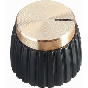 10x Gitaar Amp Versterker Knoppen Push-On Black + Gold Cap Voor Marshall Versterker