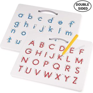 Dubbelzijdig Magnetische Tekentafel Engels Alfabet Tekentafel Kinderen Puzzel Letters Lezen En Schrijven Leren Speelgoed
