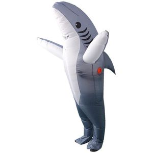 Opblaasbare Kostuum Opblazen Kostuum Shark Game Fancy Dress Halloween Jumpsuit Usb