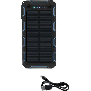 Solar Power Bank 80000Mah Draagbare Poverbank Outdoor Waterdichte Led 2 Usb Verlichting Externe Batterij Voor Iphone Xiaomi Samsung