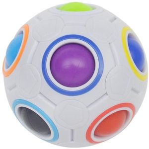 Mini Spheric Magic Rainbow Voetbal Puzzel Bal Kinderen Onderwijs Speelgoed Novel Vinger Druk en Push Beweging